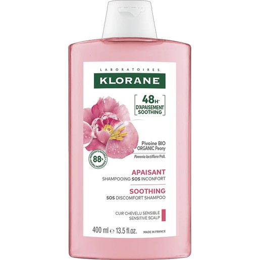 Klorane Peony Soothing & Sensitive Scalp Shampoo 400ml