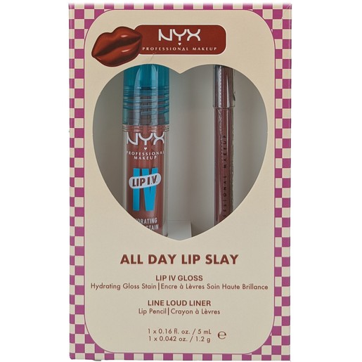 Nyx Professional Makeup Promo Lip IV Hydrating Gloss Serum 08 Drippin\' In Rose 5ml & Line Loud Lip Liner Pencil 16 Magic Maker 1.2g