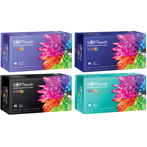 SOFTtouch Nitrile Examination Gloves Vivid Γάντια Νιτριλίου Χωρίς Πούδρα 100τμχ SOFTtouch Nitrile Examination Gloves Vivid Γάντια Νιτριλίου Χωρίς Πούδρα 100τμχ
