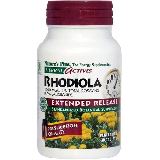 Nature\'s Plus Rhodiola 1000 mg Extended Release Συμπλήρωμα Διατροφής για τη Βελτίωση της Συγκέντρωσης & της Μνήμης 30 V.Tabs Nature\'s Plus Rhodiola 1000 mg Extended Release Συμπλήρωμα Διατροφής για τη Βελτίωση της Συγκέντρωσης & της Μνήμης 30 V.Tabs