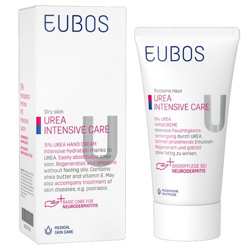 Eubos Urea 5% Hand Cream Εντατική Φροντίδα για το Ξηρό & Σκασμένο Δέρμα των Χεριών 75ml