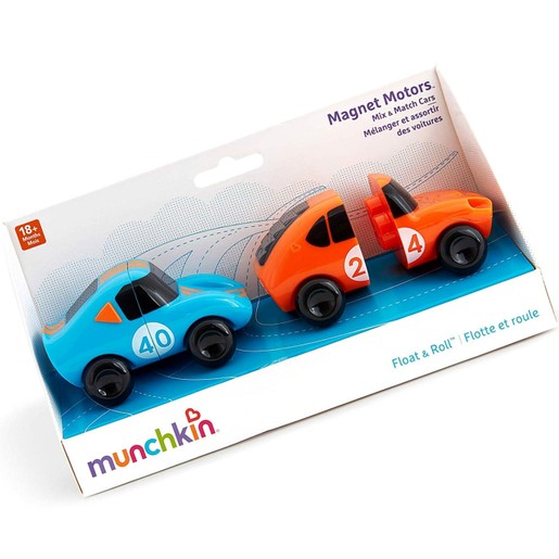 Munchkin Magnet Motors Μαγνητικά Αυτοκινητάκια Μπάνιου (Γαλάζιο - Πορτοκαλί ) 2 Τεμάχια Munchkin Magnet Motors Μαγνητικά Αυτοκινητάκια Μπάνιου (Γαλάζιο - Πορτοκαλί ) 2 Τεμάχια