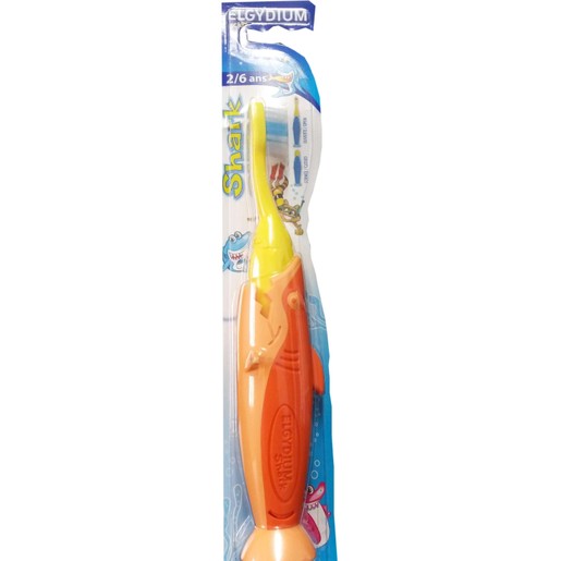 Elgydium Kids Shark 2/6 Οδοντόβουρτσα για Παιδιά 2-6 ετών 1 τεμάχιο Elgydium Kids Shark 2/6 Οδοντόβουρτσα για Παιδιά 2-6 ετών 1 τεμάχιο