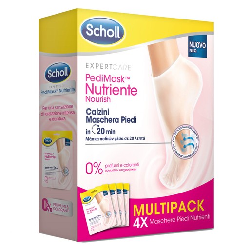 Scholl Expert Care Pedimask Nourish 4 Ζευγάρια Scholl Expert Care Pedimask Nourish 4 Ζευγάρια