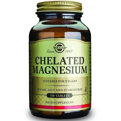 Solgar Chelated Magnesium 100mg 100 tabs Solgar Chelated Magnesium 100mg 100 tabs