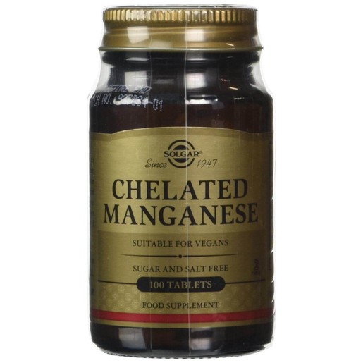 Solgar Chelated Manganese 8mg100 tabs Solgar Chelated Manganese 8mg100 tabs
