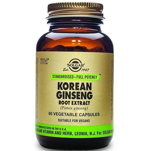 Solgar Sfp Korean Ginseng Root Extract 60veg.caps Solgar Sfp Korean Ginseng Root Extract 60veg.caps
