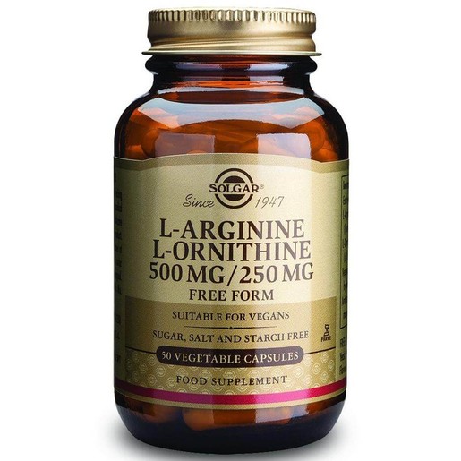 Solgar L-Arginine L-Ornithine 500mg/250mg 50 veg.caps Solgar L-Arginine L-Ornithine 500mg/250mg 50 veg.caps