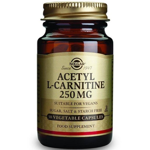 Solgar Acetyl-L-Carnitine 250mg 30 veg.caps Solgar Acetyl-L-Carnitine 250mg 30 veg.caps