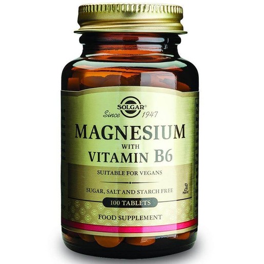 Solgar Magnesium + Β6 100 tabs Solgar Magnesium + Β6 100 tabs