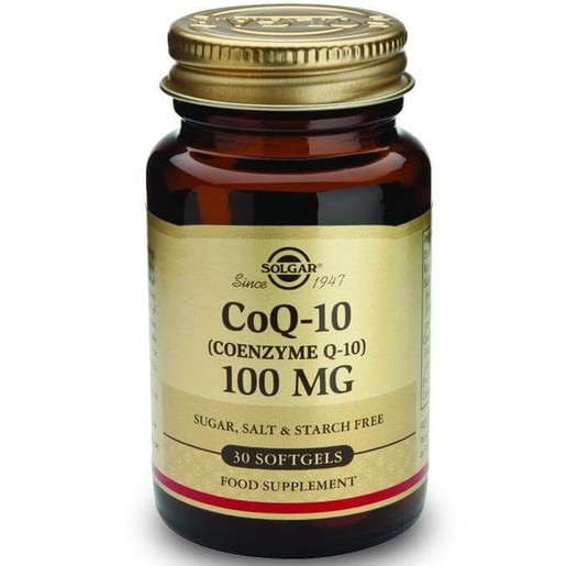 Solgar Coenzyme CοQ10 100mg 30 softgels Solgar Coenzyme CοQ10 100mg 30 softgels