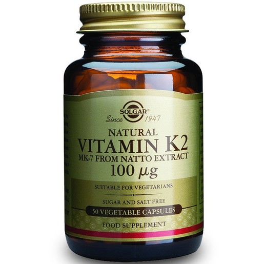 Solgar Vitamin Κ2 100μg 50veg.caps Solgar Vitamin Κ2 100μg 50veg.caps
