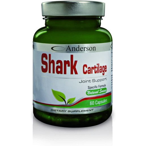 Anderson Shark Cartilage Χρήσιμο για την Καλή Κατάσταση του Δέρματος των Μαλλιών & των Νυχιών  60Caps