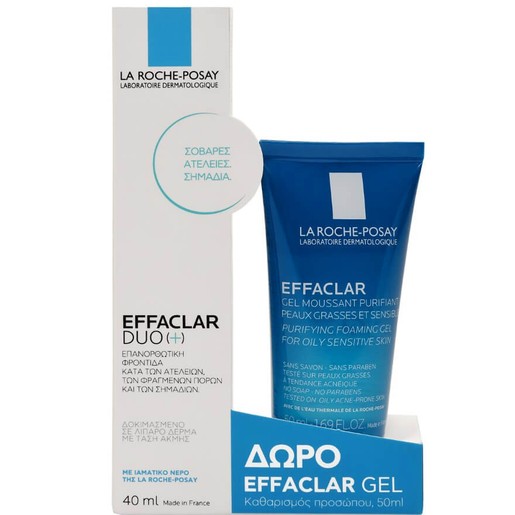 La Roche Posay Effaclar Duo Επανορθωτική Φροντίδα κατά των Σοβαρών Ατελειών 40ml & Δώρο Effaclar Gel Moussant Purifiant 50ml La Roche Posay Effaclar Duo Επανορθωτική Φροντίδα κατά των Σοβαρών Ατελειών 40ml & Δώρο Effaclar Gel Moussant Purifiant 50ml