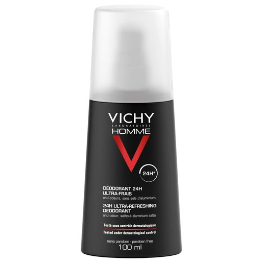Vichy Homme Deodorant 24h Ultra Refreshing 100ml Vichy Homme Deodorant 24h Ultra Refreshing 100ml