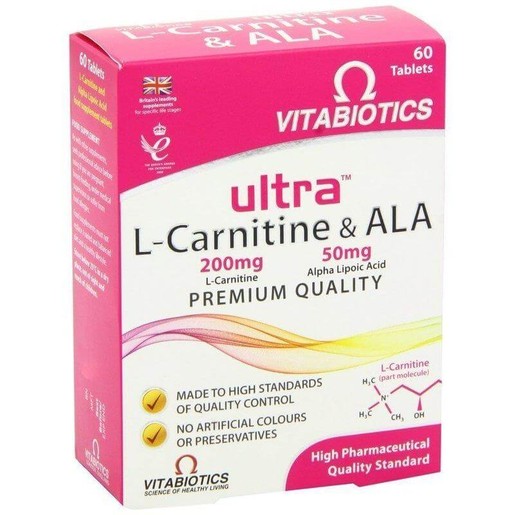 Vitabiotics Ultra L Carnitine & ALA 60tabs Vitabiotics Ultra L Carnitine & ALA 60tabs