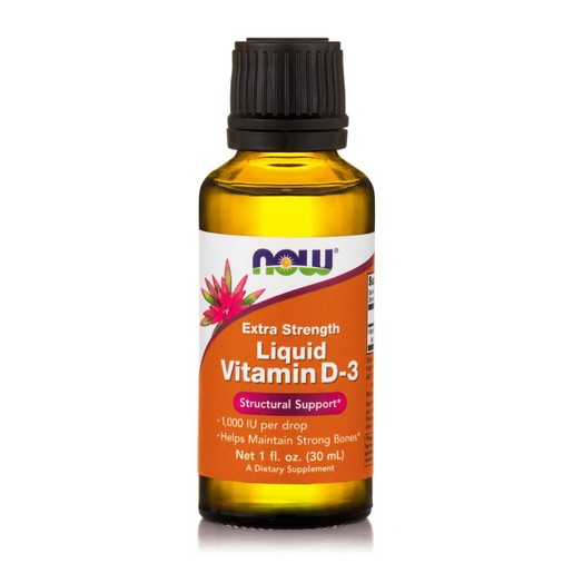 Now Foods Vitamin D3 Liquid 1.000 IU / 1 Drop Συμπλήρωμα Διατροφής Υψηλής Βιοδιαθεσιμότητας Υγρής Μορφής Βιταμίνης D3, 28.4ml