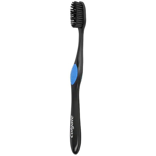 Colgate 360 Charcoal Toothbrush Medium 1 Τεμάχιο - Μπλε