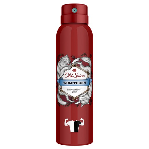 Old Spice Deodorant Body Spray Wolfthorn Δυναμικό Αποσμητικό Σώματος Μόνο για Άντρες 150ml Old Spice Deodorant Body Spray Wolfthorn Δυναμικό Αποσμητικό Σώματος Μόνο για Άντρες 150ml