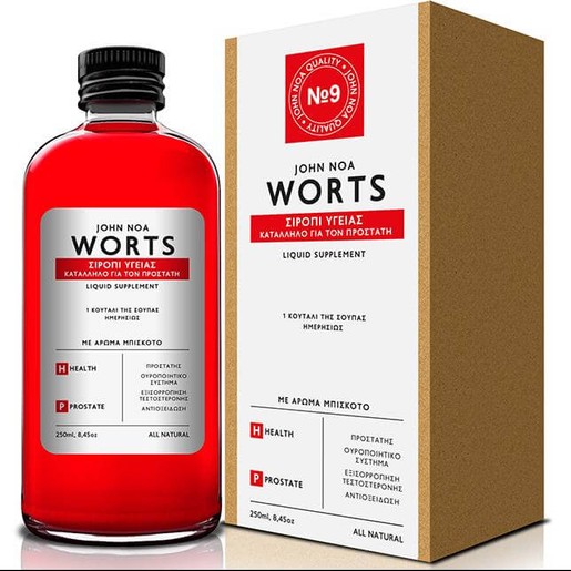 John Noa Worts No9 Σιρόπι Υγείας Συμπλήρωμα Διατροφής Κατάλληλο για τον Προστάτη 250ml John Noa Worts No9 Σιρόπι Υγείας Συμπλήρωμα Διατροφής Κατάλληλο για τον Προστάτη 250ml