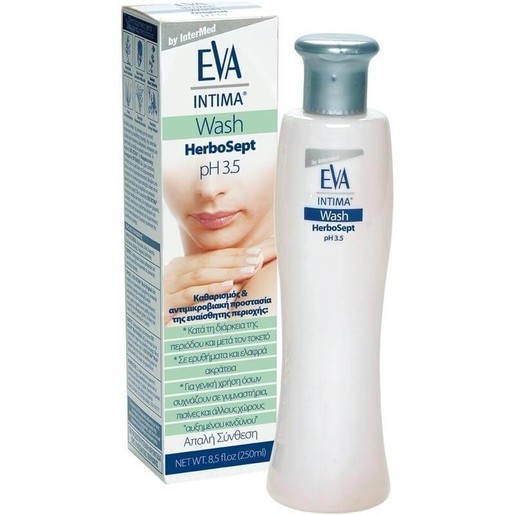 Eva Intima Wash Herbosept Καθαρισμός, Απόσμηση & Περιποίηση της Ευαίσθητης Περιοχής 250ml Eva Intima Wash Herbosept Καθαρισμός, Απόσμηση & Περιποίηση της Ευαίσθητης Περιοχής 250ml