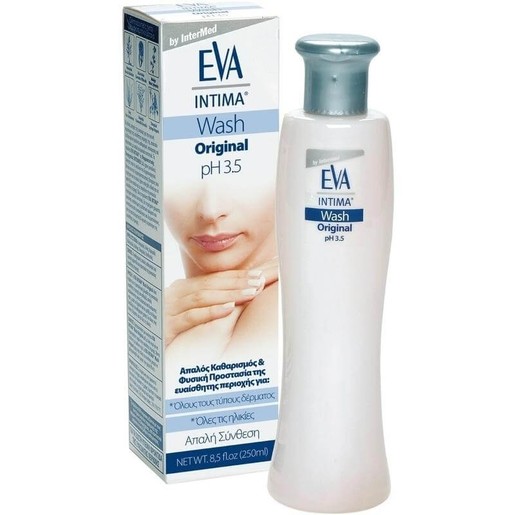 Eva Intima Wash Original pH 3.5 Καθαρισμός και Φροντίδα Ευαίσθητης Περιοχής 250ml Eva Intima Wash Original pH 3.5 Καθαρισμός και Φροντίδα Ευαίσθητης Περιοχής 250ml
