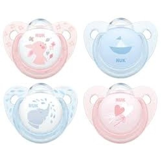 Nuk Baby Rose & Blue Πιπίλα Σιλικόνης με Κρίκο 1τεμάχιο Nuk Baby Rose & Blue Πιπίλα Σιλικόνης με Κρίκο 1τεμάχιο