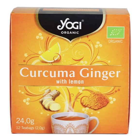 Yogi Tea Curcuma Ginger With Lemon 12 Teabags x 2gr