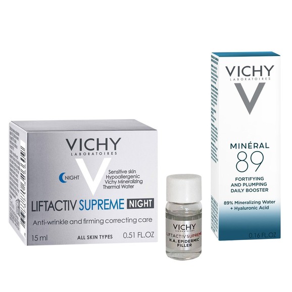 Δώρο Vichy Mineral 89 Booster 4ml & Liftactiv Supreme H.A. Epidermic Filler 3ml & Liftactiv Nuit Supreme 15ml