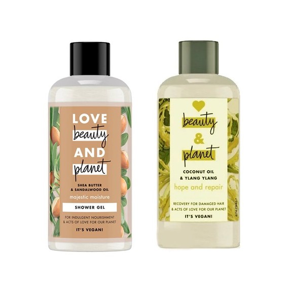 Δώρο Love Beauty & Planet Shampoo Ylang Ylang & Coconut Oil 100ml & Shower Gel Shea Butter & Sandalwood Oil 100ml