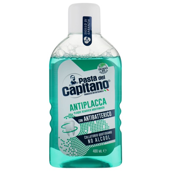 ​​​​​​​Pasta Del Capitano Antiplacca Plaque Remover Antibacterial Mouthwash 400ml