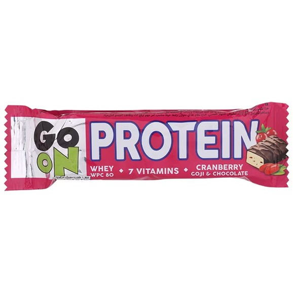 Go On Protein Bar Cranberry, Goji & Chocolate Flavour 50g