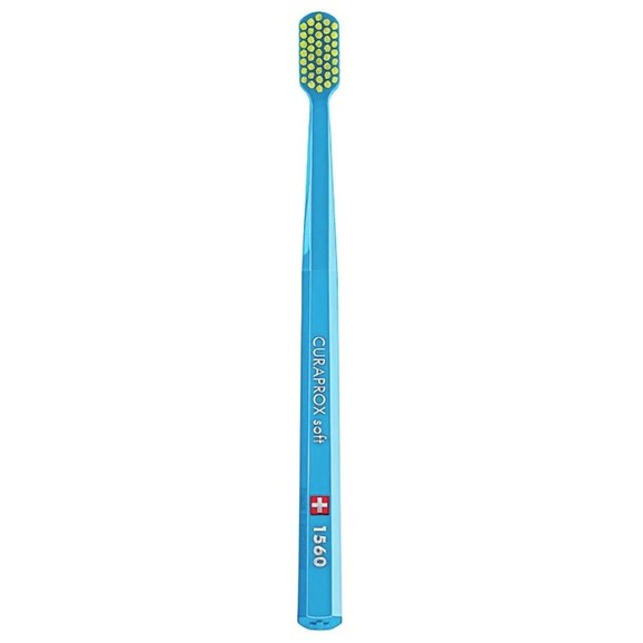 Curaprox CS 1560 Soft Toothbrush 1 Τεμάχιο - Γαλάζιο / Κίτρινο