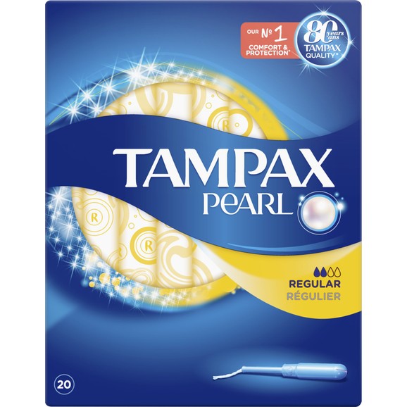 Tampax Pearl Regular Ταμπόν Με Απλικατέρ Υψηλής Απορροφητικότητας, Για Μικρή Έως Μέτρια Ροή 20 τεμάχια