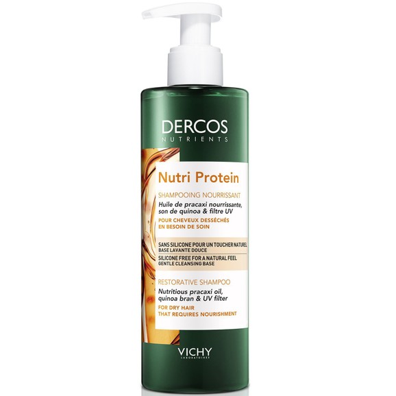 Δώρο Vichy Dercos Nutrients Nutri Protein Shampoo Θρεπτικό Αναδομητικό Σαμπουάν για Ξηρά Ταλαιπωρημένα Μαλλιά 100ml
