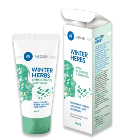 Medisei Winter Herbs Cream Κρέμα με Ευκάλυπτο & Αιθέρια Έλαια 50ml