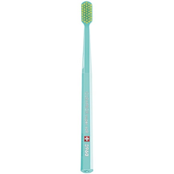 Curaprox CS 3960 Super Soft Toothbrush 1 Τεμάχιο - Τιρκουάζ/ Κίτρινο