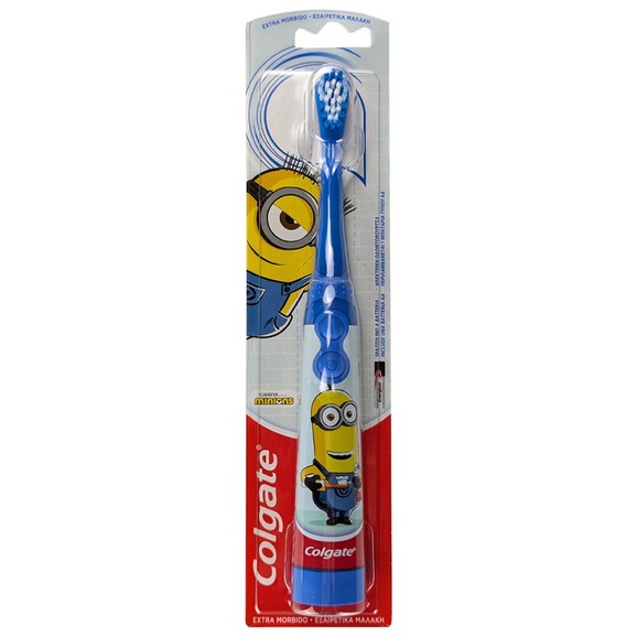 Colgate Minions Desing-It Battery Kids Extra Soft 1 Τεμάχιο - Μπλε