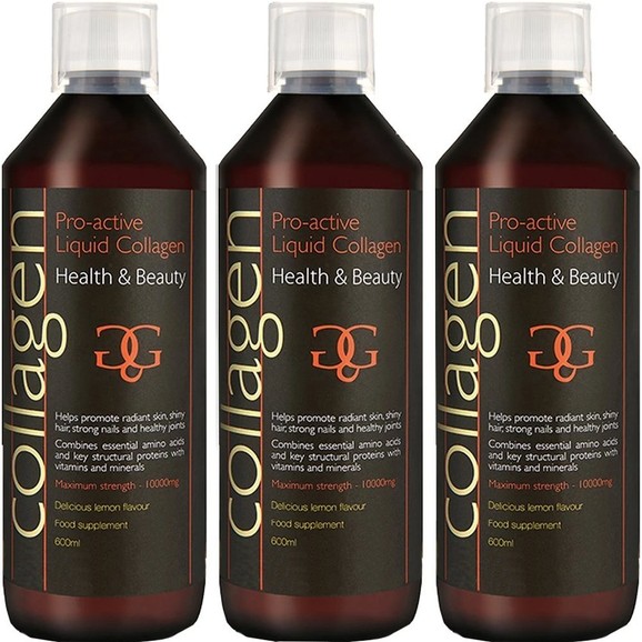 Σετ Collagen ProActive Πόσιμο Κολλαγόνο 1800ml (3x600ml) - 3 Λεμόνι