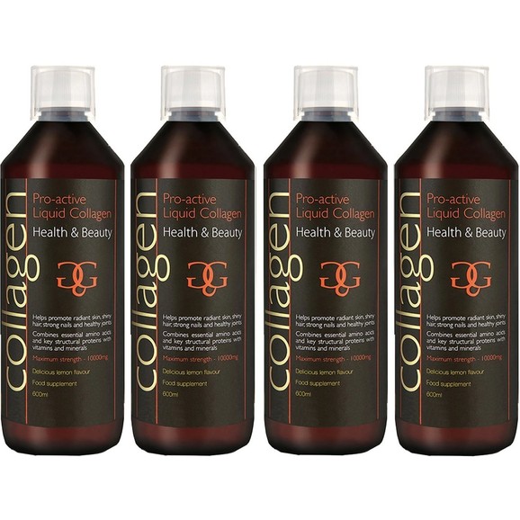 Σετ Collagen ProActive Πόσιμο Κολλαγόνο 2400ml (4x600ml) - 4 Λεμόνι
