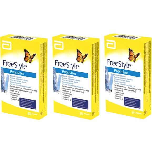 Σετ Abbott FreeStyle Precision Blood Glucoze Test Strips 150 Τεμάχια (3x50 Τεμάχια)