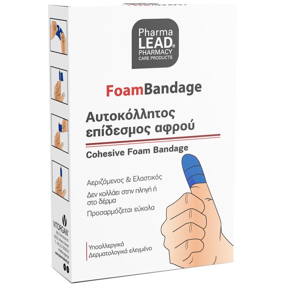 Pharmalead Foam Bandage 6cm x 1m, 1 Τεμάχιο - Μπλε