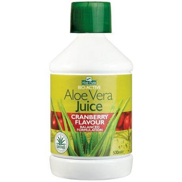 Optima Aloe Vera Juice with Cranberry 100% 500ml