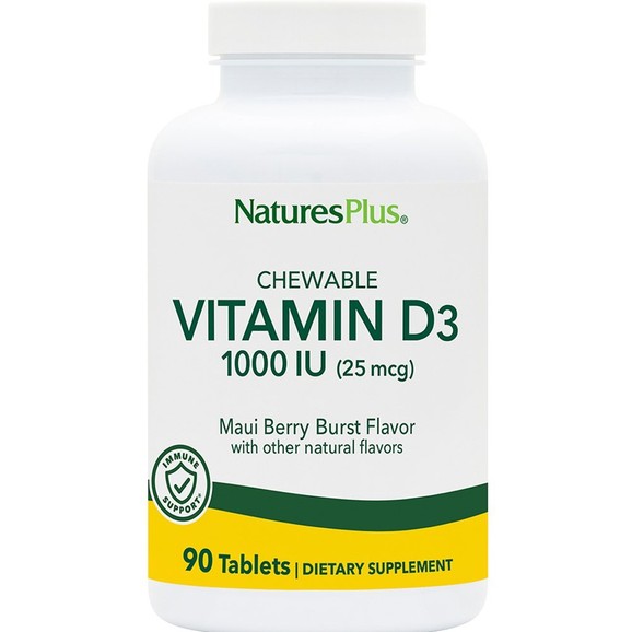Δώρο Natures Plus Vitamin D3 1000IU 90 Chew.tabs Δώρο Natures Plus Vitamin D3 1000IU 90 Chew.tabs
