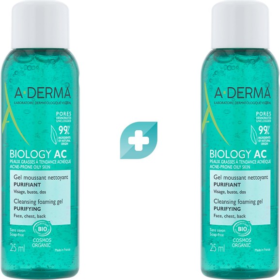 Σετ Δώρο A-Derma Biology AC Cleansing Foaming Gel 50ml (2x25ml) Σετ Δώρο A-Derma Biology AC Cleansing Foaming Gel 50ml (2x25ml)