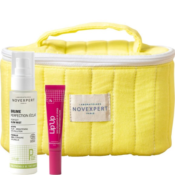 Σετ Δώρο Novexpert Gaze Cotton Vanity Case 1 Τεμάχιο & Brigthening Perfect Glow Mist 60ml & Moisturizing Anti-Wrinkle Lip\'up Lip Balm 8ml