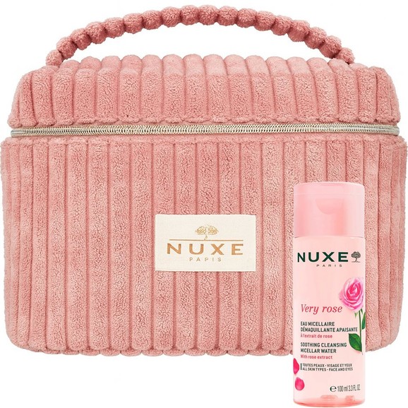 Σετ Δώρο Nuxe Υφασμάτινο Νεσεσέρ 1 Τεμάχιο & Very Rose Soothing Cleansing Micellar Water 100ml