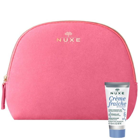 Σετ Δώρο Nuxe Velvet Pink Pouch 1 Τεμάχιο & Creme Fraiche de Beaute Plumping Mask 30ml