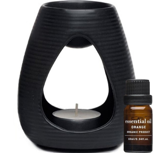 Σετ Δώρο Apivita Essential Αιθέριο Έλαιο Πορτοκάλι 10ml & Κεραμικός Καυστήρας Αιθέριων Ελαίων 1 Τεμάχιο