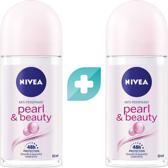 Σετ Nivea Pearl & Beauty Anti Perspirant Roll on Deo 100ml (2x50ml)